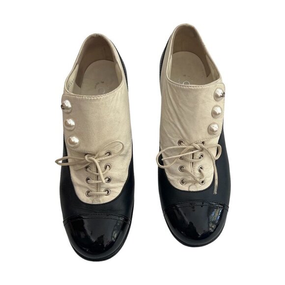 Chanel  2016 interlocking CC logo pumps shoes size 38.5 - Picture 1 of 13
